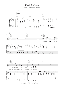 page one of Feel For You (Piano, Vocal & Guitar Chords)