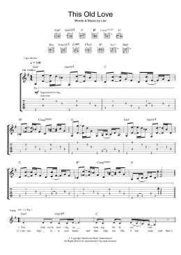 page one of This Old Love (Guitar Tab)