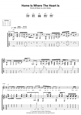 page one of Home Is Where The Heart Is (Guitar Tab)
