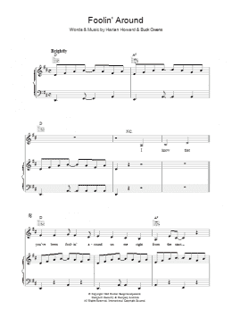 page one of Foolin' Around (Piano, Vocal & Guitar Chords)