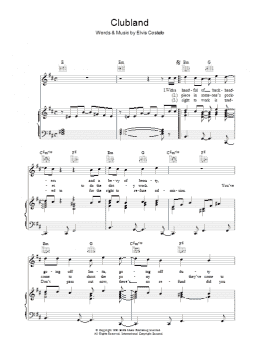 page one of Clubland (Piano, Vocal & Guitar Chords)
