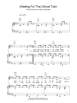 page one of Waiting For The Ghost Train (Piano, Vocal & Guitar Chords)