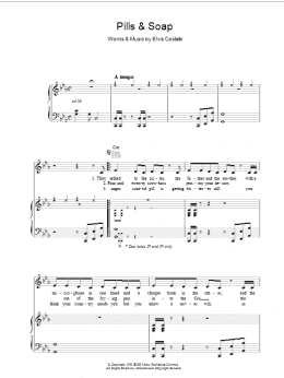 page one of Pills And Soap (Piano, Vocal & Guitar Chords)