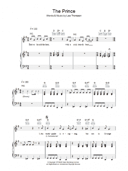 page one of The Prince (Piano, Vocal & Guitar Chords)