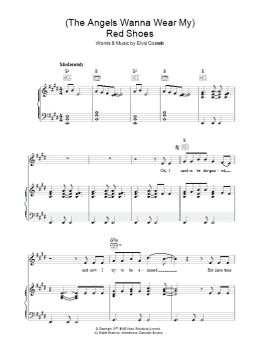 page one of (The Angels Wanna Wear My) Red Shoes (Piano, Vocal & Guitar Chords)
