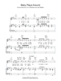 page one of Baby Plays Around (Piano, Vocal & Guitar Chords)