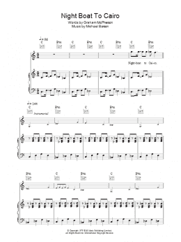 page one of Night Boat To Cairo (Piano, Vocal & Guitar Chords)
