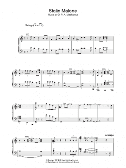 page one of Stalin Malone (Piano, Vocal & Guitar Chords)