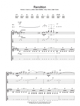 page one of Rendition (Guitar Tab)