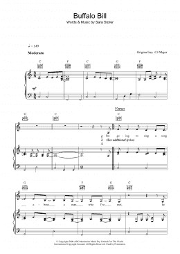 page one of Buffalo Bill (Piano, Vocal & Guitar Chords)