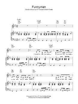 page one of Funnyman (Piano, Vocal & Guitar Chords)