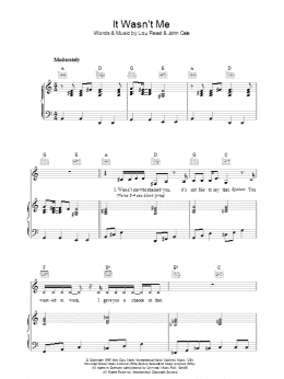 page one of It Wasn't Me (Piano, Vocal & Guitar Chords)