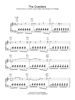 page one of The Outsiders (Piano, Vocal & Guitar Chords)