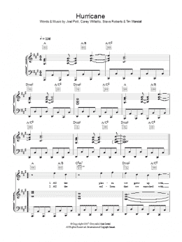 page one of Hurricane (Piano, Vocal & Guitar Chords)