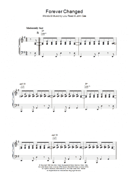 page one of Forever Changed (Piano, Vocal & Guitar Chords)