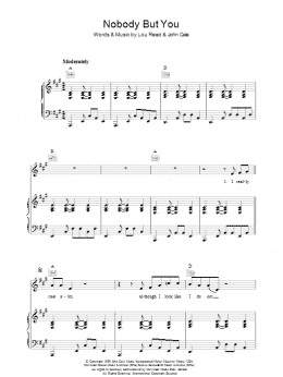 page one of Nobody But You (Piano, Vocal & Guitar Chords)