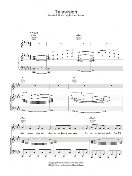 page one of Television (Piano, Vocal & Guitar Chords)