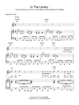 page one of In The Library (Piano, Vocal & Guitar Chords)