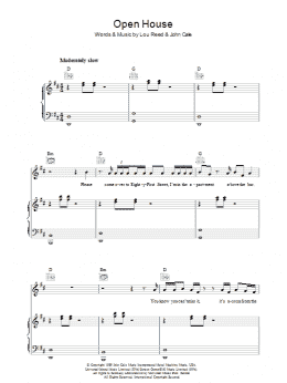 page one of Open House (Piano, Vocal & Guitar Chords)