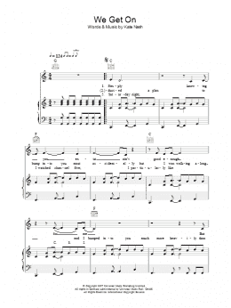 page one of We Get On (Piano, Vocal & Guitar Chords)