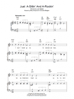 page one of Just A Sittin' And A Rockin' (Piano, Vocal & Guitar Chords)