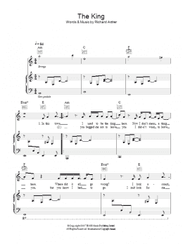 page one of The King (Piano, Vocal & Guitar Chords)