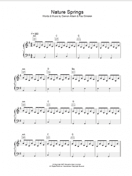 page one of Nature Springs (Piano, Vocal & Guitar Chords)