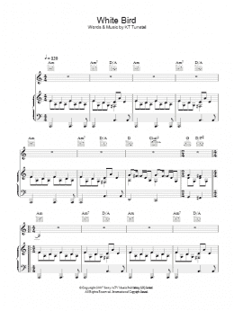 page one of White Bird (Piano, Vocal & Guitar Chords)
