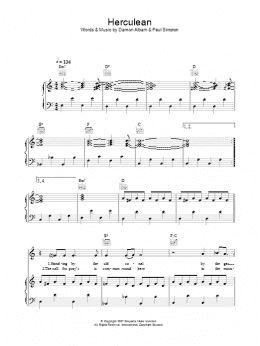 page one of Herculean (Piano, Vocal & Guitar Chords)
