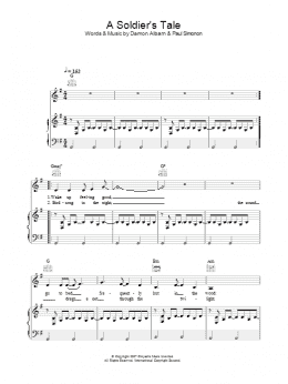 page one of A Soldier's Tale (Piano, Vocal & Guitar Chords)