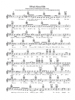 page one of What About Me (Lead Sheet / Fake Book)