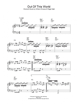 page one of Out Of This World (Piano, Vocal & Guitar Chords)