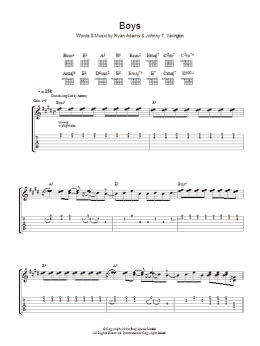 page one of Boys (Guitar Tab)