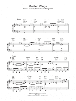 page one of Golden Wings (Piano, Vocal & Guitar Chords)