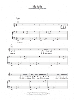 page one of Mariella (Piano, Vocal & Guitar Chords)