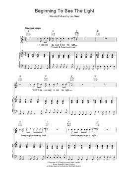 page one of Beginning To See The Light (Piano, Vocal & Guitar Chords)