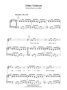 page one of Video Violence (Piano, Vocal & Guitar Chords)
