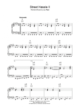 page one of Street Hassle II (Piano, Vocal & Guitar Chords)