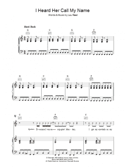 page one of I Heard Her Call My Name (Piano, Vocal & Guitar Chords)