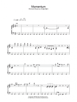 page one of Momentum (Piano, Vocal & Guitar Chords)