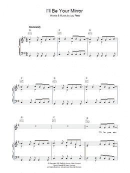 page one of I'll Be Your Mirror (Piano, Vocal & Guitar Chords)