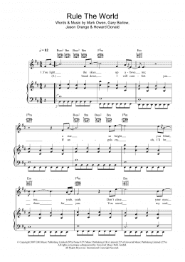 page one of Rule The World (from Stardust) (Piano, Vocal & Guitar Chords)