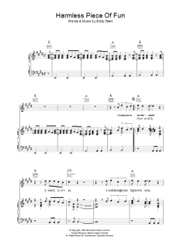 page one of Harmless Piece Of Fun (Piano, Vocal & Guitar Chords)