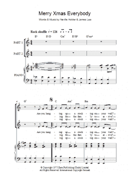 page one of Merry Xmas Everybody (arr. Rick Hein) (2-Part Choir)