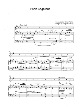 page one of Panis Angelicus (Piano, Vocal & Guitar Chords)