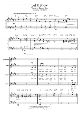 page one of Let It Snow! Let It Snow! Let It Snow! (arr. Berty Rice) (SATB Choir)