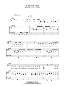 page one of Sick Of You (Piano, Vocal & Guitar Chords)