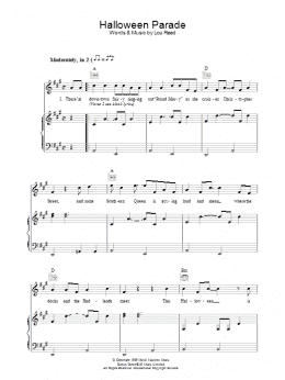 page one of Halloween Parade (Piano, Vocal & Guitar Chords)