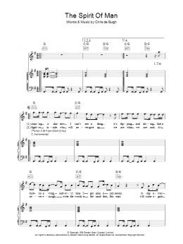page one of The Spirit Of Man (Piano, Vocal & Guitar Chords)