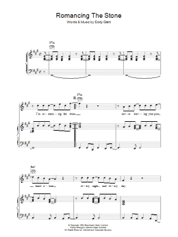 page one of Romancing The Stone (Piano, Vocal & Guitar Chords)